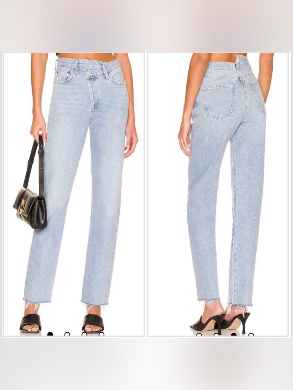 AGOLDE Criss Cross Straight Jeans in size 25